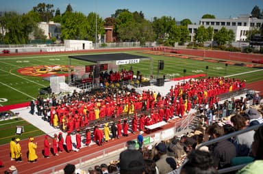 A photo of graduation